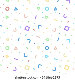 Fondo de diseño de patrones de estilo memphis color pastel