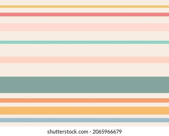 Pastel coloured vector stripe pattern. Purple, green, pink, blue stripes pattern. 