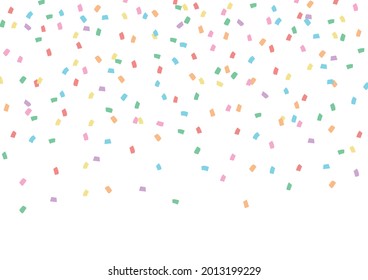 Pastel confetti background frame material