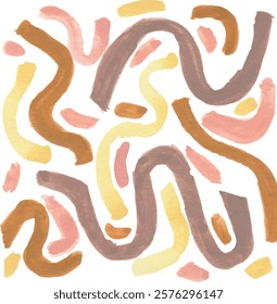 Pastel confetti hand drawn watercolor abstract