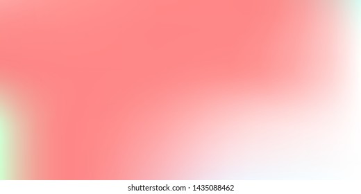 Pastel Coral mesh modern background. Smooth foil blurred futuristic template. Living coral style backdrop. Softly delimited segments sectors for info. Blank spectrum gradient printed products, covers.