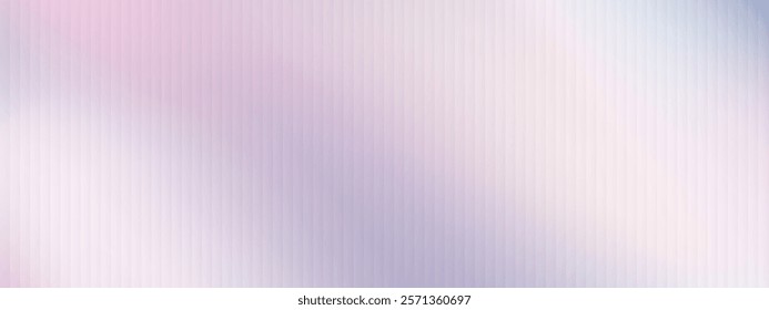 Pastel corrugated, fluted glass vector texture. Ribbed plastic gradient background