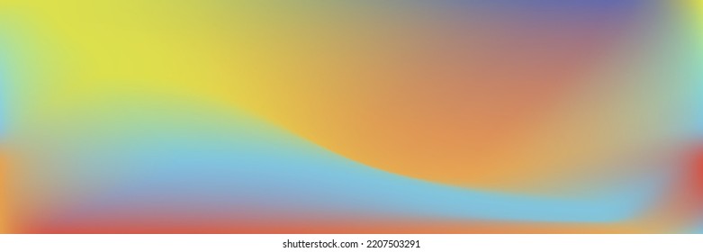 Pastel Curve Blue Red Violet Aquarelle Background. Purple Vibrant Motion Blurry Yellow Gradient Backdrop. Flow Bright Green Wavy Gradient Mesh. Fluid Orange Liquid Rainbow Smooth Design Pic.