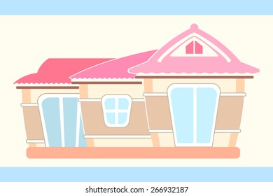 pastel cute doll house