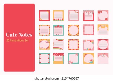 Illustrationssatz für pastelfarbene Farbtöne