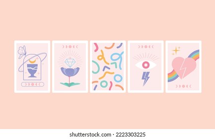 Pastel Cute Oracle Card Design