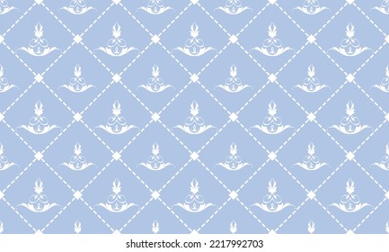 Pastel Damask pattern sheets vector seamless background wallpaper Fleur de Lis pattern Scandinavian Digital texture Design for print printable fabric saree border.