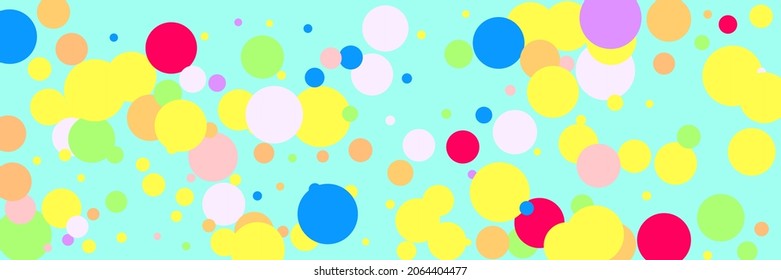 Pastel Dark Beige Multicolor Play Green Illustration. Yellow Vibrant White Blue Rainbow Background. Pink Circles Kids Color Purple Pattern. Violet Red Children Indigo Bordo Bright Composition.