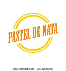 Plantilla de Ilustración vectorial con el logo Pastel de nata