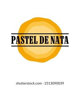 Plantilla de Ilustración vectorial con el logo Pastel de nata