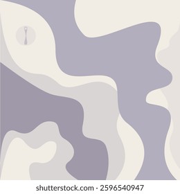 Pastel delicate liquid soft wavy flowing background [vector]