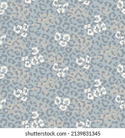 pastel delicate seamless animal print pattern