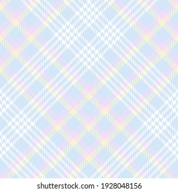 Pastel diagonal plaid. Seamless vector check pattern suitable for fashion, interiors and easter decor
