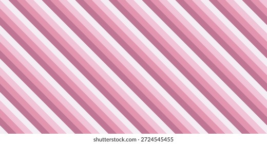 Padrão de listras diagonais pastel em cor-de-rosa sombra fundo superfície têxtil