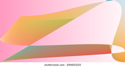 Pastel Digital Shape Moderne Neon Gradient Mesh. Flüssigfarbige minimale dynamische glatte Oberfläche. Layers Rainbow Futuristic Technology Originalhintergrund. Psychedelische, rosa, glatte, mehrfarbige Illustration.