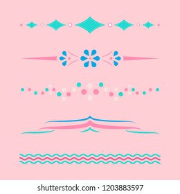 Designkollektion für Pastelteile