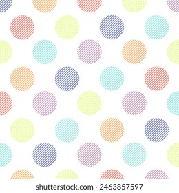 Pastel dot seamless pattern. Texture from squares for - plaid, tablecloths, clothes, shirts, dresses, paper, bedding, blankets, quilts and other textile products. Vector illustration.