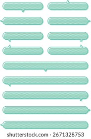 Burbujas de chat punteadas en pastel: marcos de Vector decorativos para mensajes y diseño