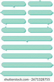 Bolhas de bate-papo pontilhadas pastel - Quadros vetoriais decorativos para mensagem e design