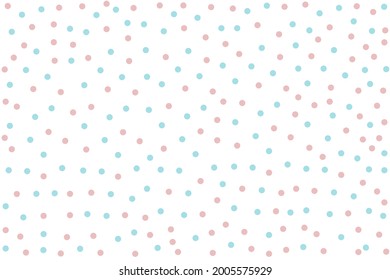 Pastel dotted seamless pattern on white background. Bright wallpaper, good for printing. Summer Vector illustration,vintage
