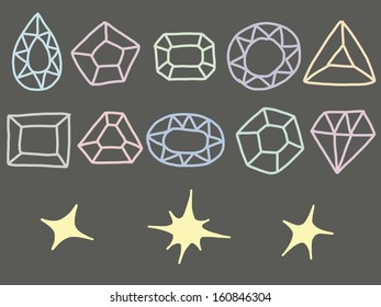 Pastellzeichnung der Gem Collection