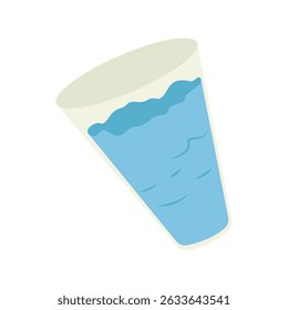 Pastel drink cup vector illustration