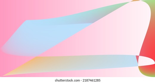 Pastel Dynamic Layers Technology Smooth Surface. Color Minimal Shape Smooth Office Background. Modern Multicolor Pink Rainbow Neon Gradient Mesh. Psychedelic Fluid Digital Futuristic Illustration.