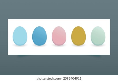 Pastel Easter eggs pattern colorful graphic
