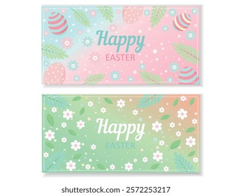 Pastel Easter Holiday Greeting Banner