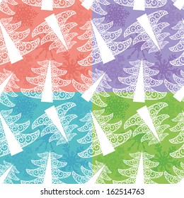 pastel fee-tree pattern