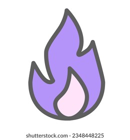 El icono de la llanura de fuego pastel representa las llamas con un diseño plano y simplificado. Simboliza el calor, la energía y el peligro, a menudo utilizados para indicar los peligros o actividades relacionados con el fuego en diversos contextos.