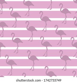 Diseño del patrón de banda de flamenco de Pastel