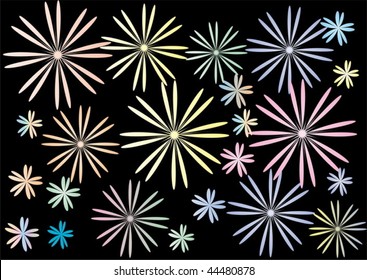 Pastel floral background