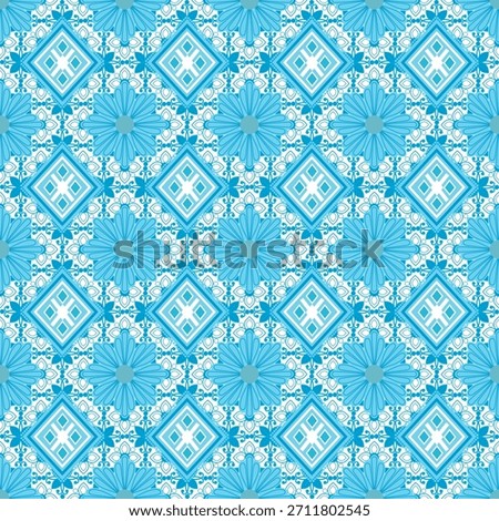 Pastel floral background with two different flower patterns arranged evenly across the entire surface. The top background features alternating floral and diamond patterns covering the whole area in so