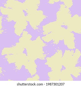 Pastel Floral brush strokes seamless pattern background for fashion prints, graphics, backgrounds and crafts