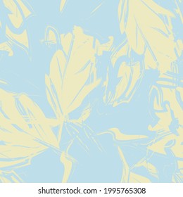 Pastel Floral brush strokes seamless pattern background for fashion prints, graphics, backgrounds and crafts