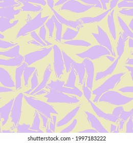 Pastel Floral brush strokes seamless pattern background for fashion prints, graphics, backgrounds and crafts