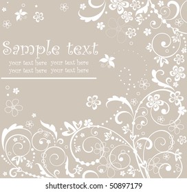 Pastel floral card