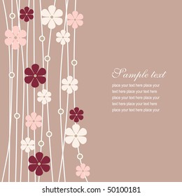 Pastel floral pattern