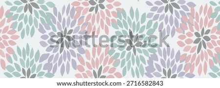 Pastel Floral Pattern Seamless Design