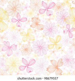 Pastel Floral Seamless Pattern