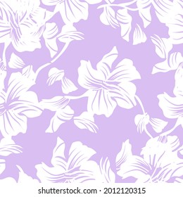 Pastel Floral fondo de patrón sin costura para textiles de moda, gráficos, fondos y artesanías