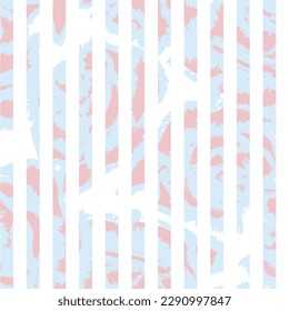 Diseño de patrones sin costura de rayas Pastel Floral para textiles y gráficos de moda