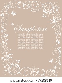 Pastel floral template