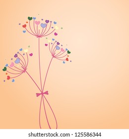 Pastel flower background.