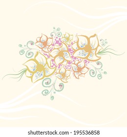 pastel flower design