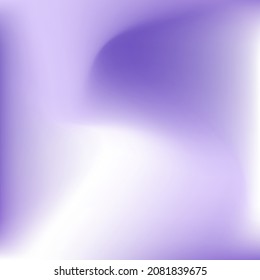 Pastel Fluid Lavender Color Gradient Backdrop. Fashion Trendy Liquid Spotlight Background. Cold Vibrant White Violet Smooth Surface. Purple Watercolor Curve Paint Dynamic Swirl Gradient Mesh.