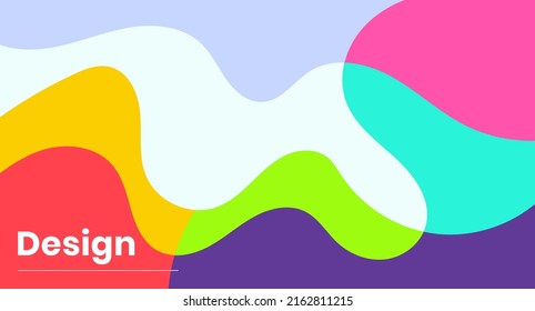 Diseño del vector de fondo abstracto del verano del fluido del pastel. Pancarta de fondo de pantalla, revista, medios sociales, álbum creativo, portada de arte plantilla de ilustración editable de diseño.