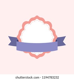 Vector de diseño de placa de cuadro Pastel