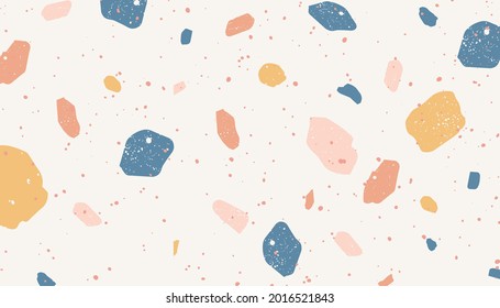 pastel fun cute terrazzo pattern tiles design speckles